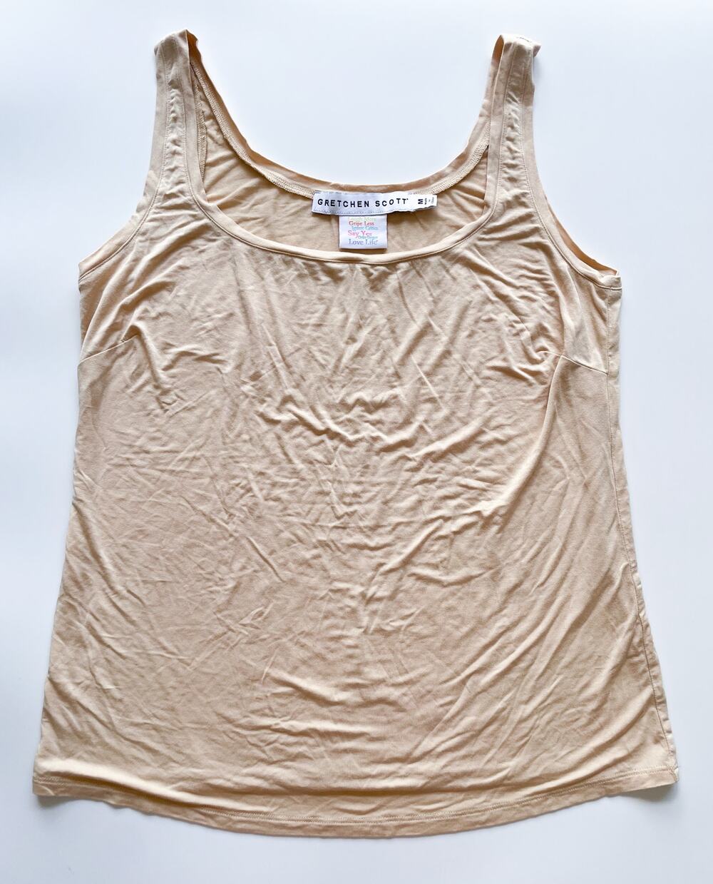 Women's Gretchen Scott Beyond the Beyond Softest Tank Top Nude Size Medium